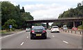 SU5274 : M4 westbound, Everington Lane Bridge by Julian P Guffogg