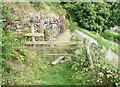 Stile at the foot of Hebden Royd FP30