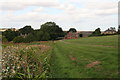 Track to Worlaby Farm and chapel