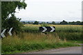 Sharp bend on Sandhutton Lane