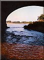 NY4056 : River Eden through an arch of Eden Bridge by David Leeming