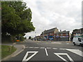 Mini roundabout at the junction of Harvil Road and Moorhall Road