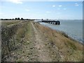 TG5107 : Jetty on the south side of Breydon Water by Christine Johnstone