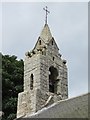 NY9393 : St. Cuthbert's Church, Elsdon - bell tower by Mike Quinn