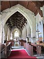 NY9393 : St. Cuthbert's Church, Elsdon - chancel and nave by Mike Quinn