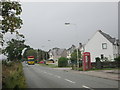 The A949 heading in a westerly direction through Camore