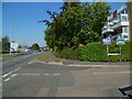 Looking north to the A4 from the west end of Arundel Court