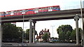 TQ4180 : Docklands Light Railway near Royal Victoria Dock by Malc McDonald