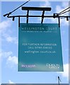 Wellington Court (the former Wellington Inn) (3) - sign, London Road, Moreton-in-Marsh, Glos