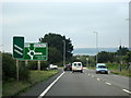 A30 Westbound Approaching Newtown Roundabout for A394 (2)