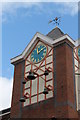 Clock tower in Orchard Square