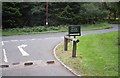 NU0603 : One-way exit from Cragside estate onto the Alnwick Road (B6341) by Stanley Howe