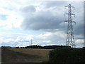 Farmland and power lines