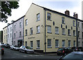 Newcastle-under-Lyme - houses at March Parade junction with Castle Street