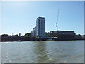 High rise building on the banks of the River Thames