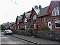 Terrace of houses at the end of Main Road, Langbank