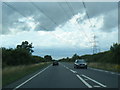 A17 passes under power lines