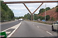 Elegant footbridge on A30