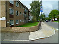 Looking along Lower Boston Road from Marlow Court