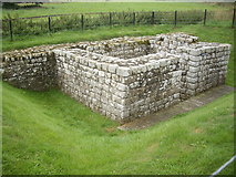 NY9170 : An internal tower (1), South Wall of the Roman Fort at Chesters by Stanley Howe