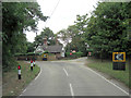 Highwood Lane passes entrance to Stroud School