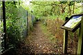 An information panel on the Countryside Walk