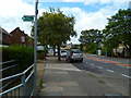 Looking west on Judge Heath Lane from footpath junction