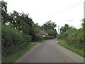 Lockerly Road west of Dunbridge Hill