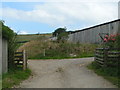 Entrance to Pilsdon Hill Farm, from the B3164