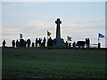 NT8837 : Gathering Crowd, Flodden Monument by James T M Towill