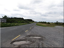 N2020 : Looking west along the R357 from the Lough Boora Parklands by Eric Jones