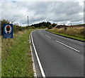 Brecon Beacons National Park boundary sign east of Brynmawr