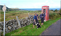 NM5269 : Phone Box with a View by Anne Burgess