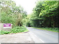 Carbone Hill at the entrance to Cuffley Camp Outdoor Centre