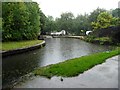 Pontymoel Basin on a rainy afternoon