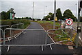 Closed footpath by the A34