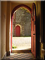 A doorway at Hartland Abbey