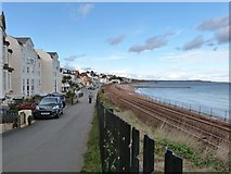 SX9676 : Marine Parade and the well known stretch of coastal railway line, Dawlish by Derek Voller