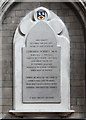 St Stephen, Bush Hill Park - Wall monument