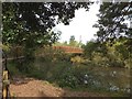 Footbridge over River Exe at Brampford Speke