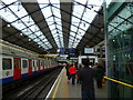 Looking along Platform 3 on Earls Court Underground Station