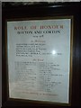 ST9539 : St Mary, Boyton: Roll of Honour by Basher Eyre