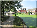 Green canal at Gallows Inn Lock