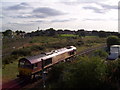 Light engine approaching Doncaster Station