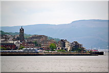 NS2477 : Gourock Pierhead viewed from P&O's Adonia sailing out of Greenock by Terry Robinson