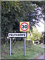 Felthorpe name sign