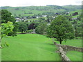 SD4798 : Looking down on the village of Staveley by Peter S