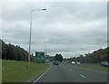 A421 approaching Elfield Park roundabout