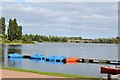 Jetty and Willen Lake from outside motel