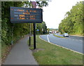 SK5700 : Matrix sign along the A426 Lutterworth Road by Mat Fascione
